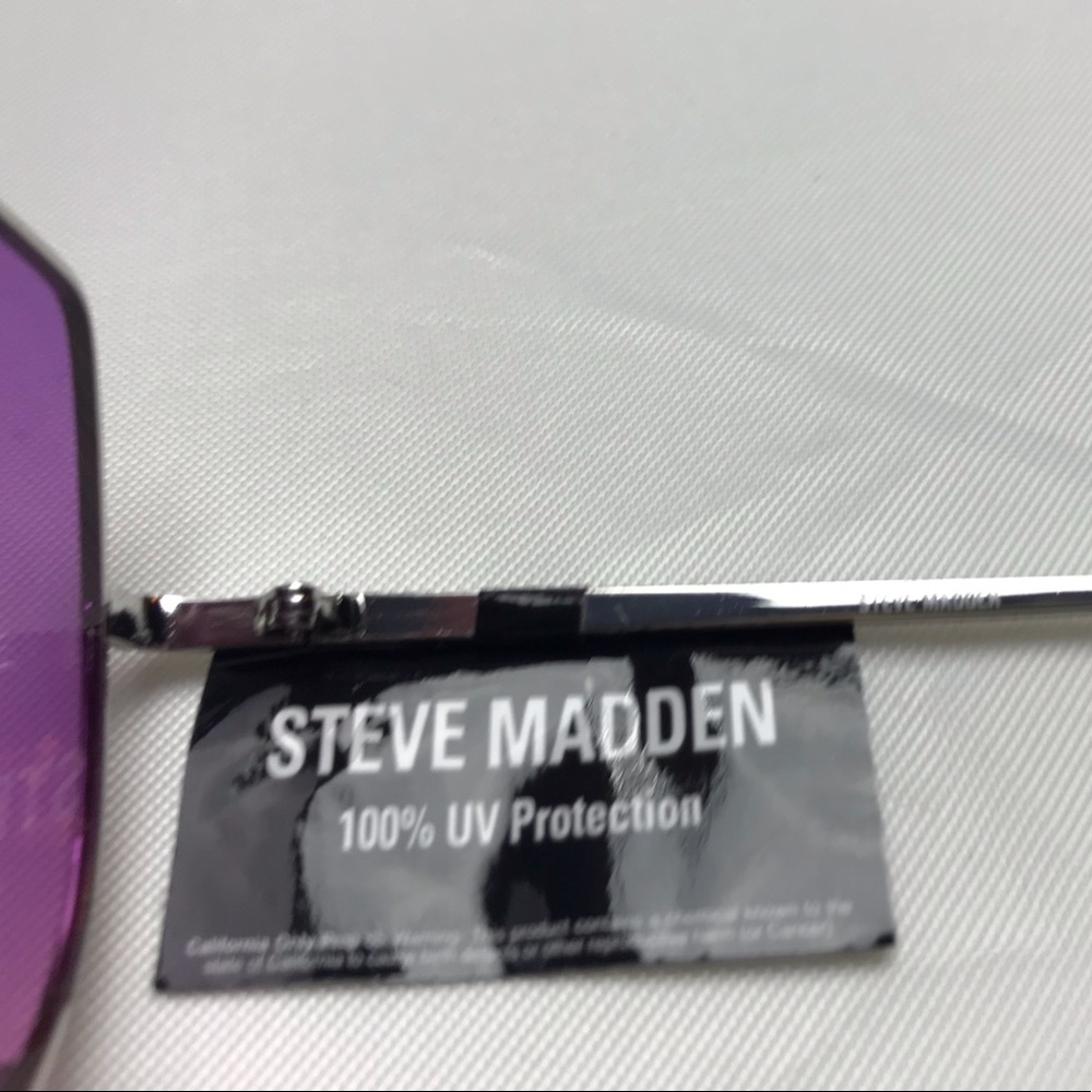 STEVE MADDEN silver purple sunglasses - Picture 5 of 6